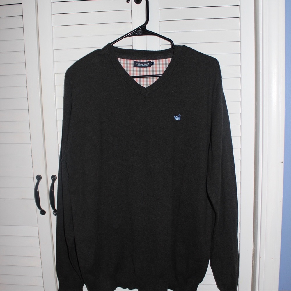 Southern Marsh pullover V-neck sweater